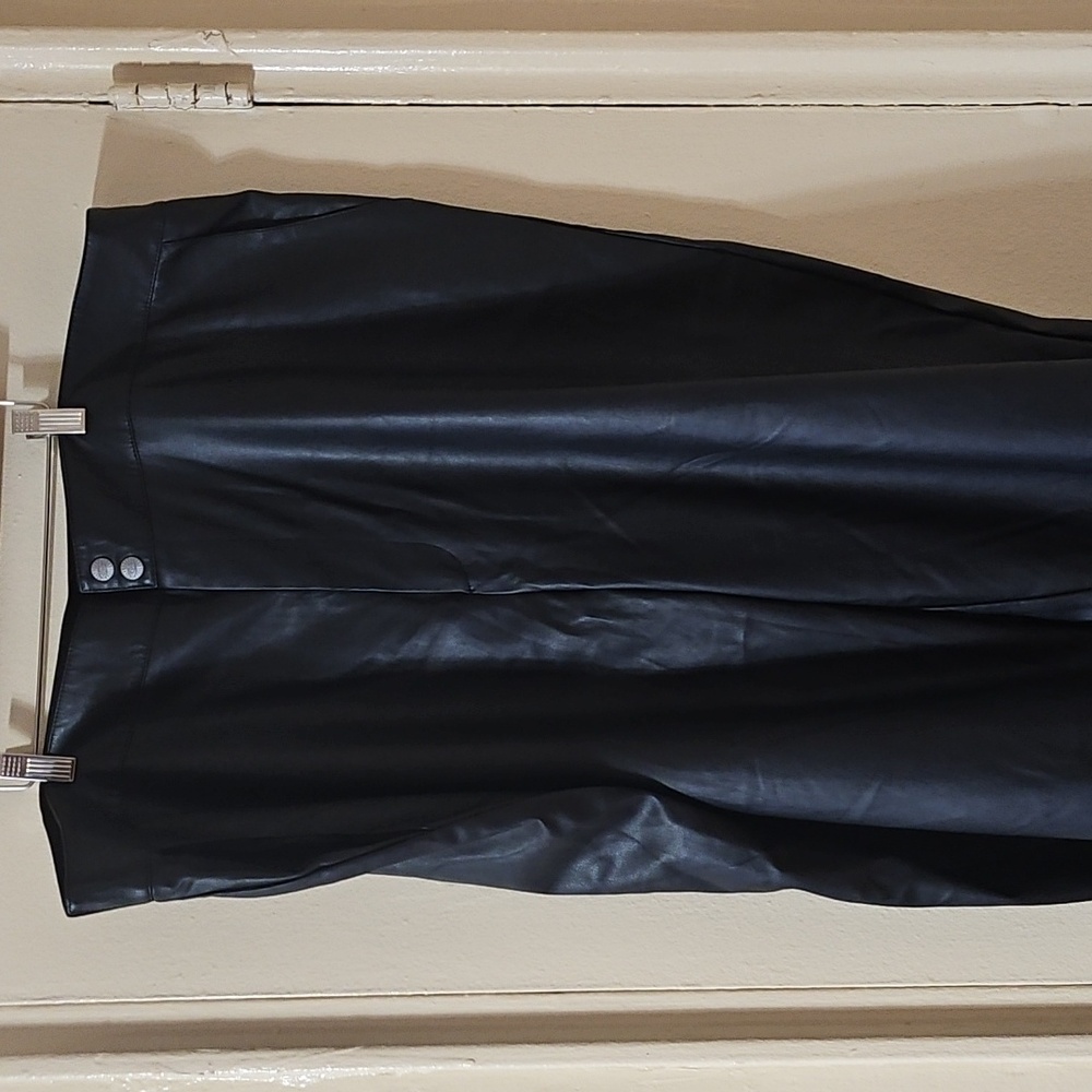 Sofia Vegara faux leather joggers